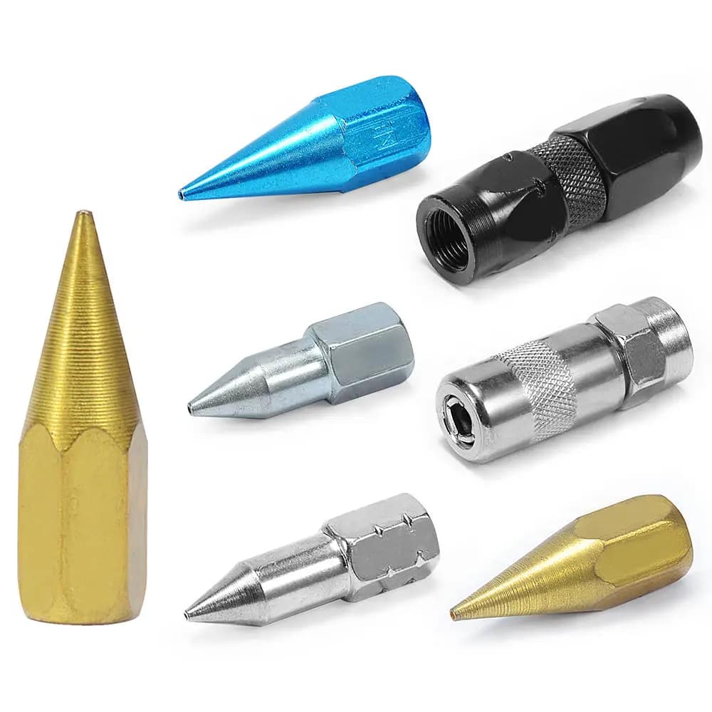 Stainless Steel Grease Gun Fitting Hose Nipple Kit for Drill Screw