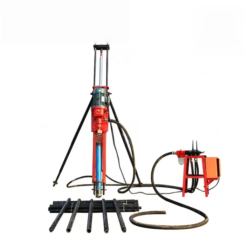 Electric Pneumatic Down-the-hole Drills Motor Engine Gear for Surface Underground Mining 65-150mm Drilling Diameter 30-40m Depth