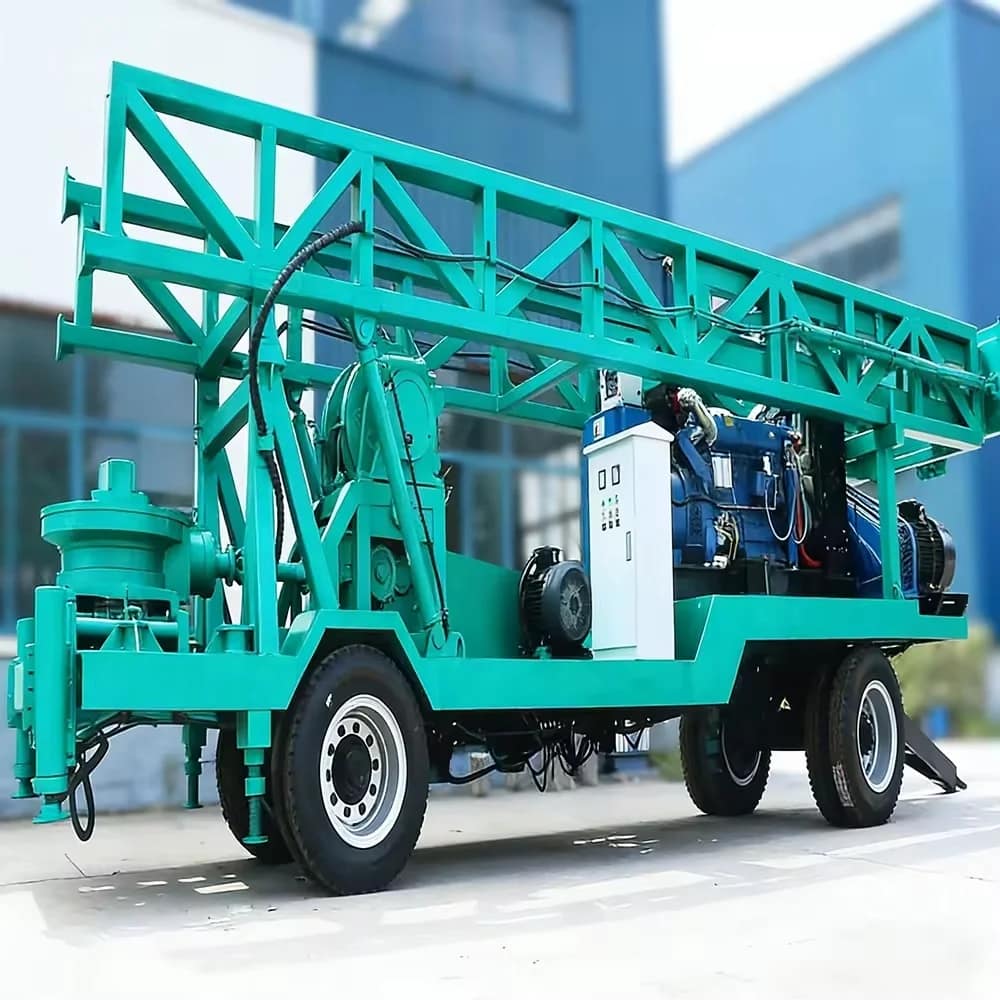 Hydrological Drilling Machine for Water Well Exploration Gasoline-Powered Portable Engineering Geological Drag-type Gearbox Pump