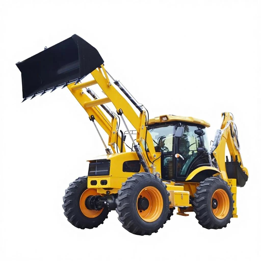 Liangtoumang 388 Model Multi-Functional Engineering Machine Wheel Loader Rear Excavator for Engine 4-Year Warranty