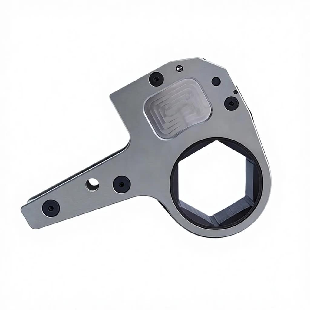 Hollow Hydraulic Torque Flat Wrench Working Head Aluminum Titanium Alloy Multi-Use Easy Operation High Strength Wear-Resistant