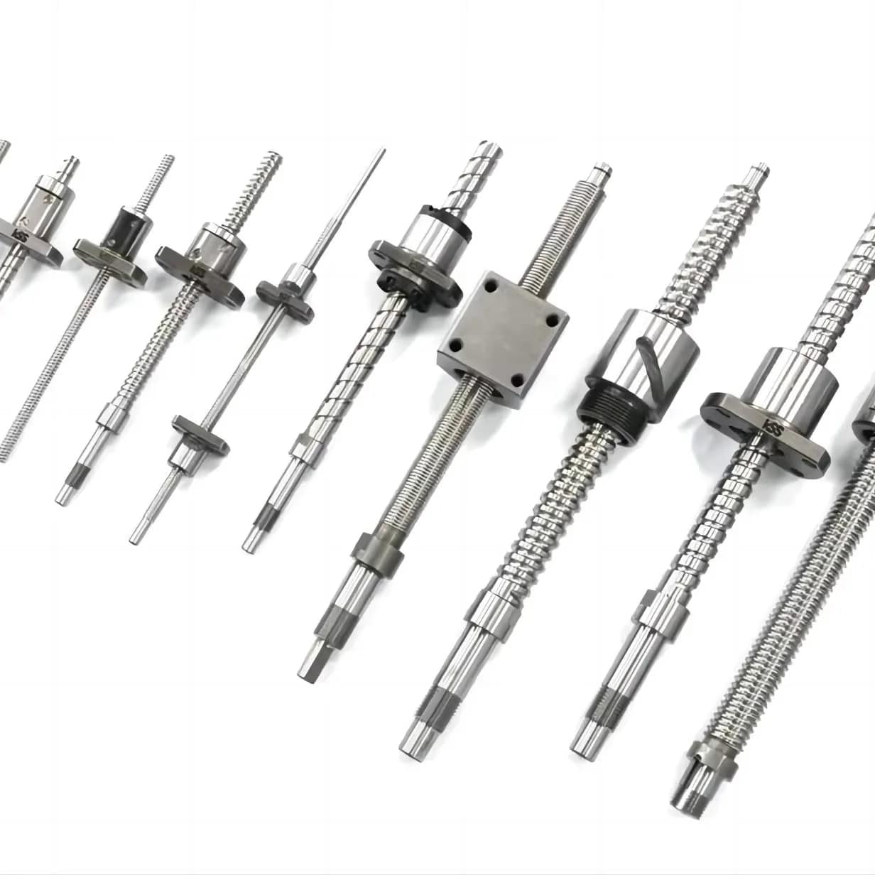 Custom-sized Automatic Machinery 8mm Metric Acme Trapezoidal Threaded Lead Screw with Black Oxide Steel Nut M2