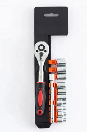 Xiaofei 12-Piece 1/4-Inch (6.3mm) Hex Sockets Ratchet Wrench Set for Auto & Mechanical Repair Tool Sets Hand Tools
