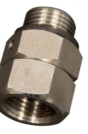 Stainless Steel BSPT Male Thread Locking Screw Pneumatic Connector for Air Piping Pipe Fitting