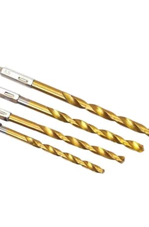 13-piece Hex Shank Twist & Center Drill Bit Set High Speed Steel Titanium Coating M35 Electric Screwdrivers Hardware Tools