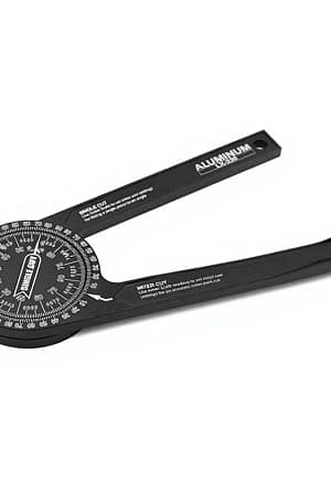 Carpentry 360 Degree Aluminum Alloy Angle Ruler Protractor with 1mm Accuracy for Woodworking and Miter Saw