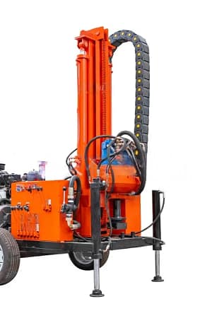 Home-use Small Diesel Hydraulic Water Well Drilling Machine Pneumatic Impact Drill with Engine 280m Drilling Depth