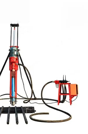 Electric Pneumatic Down-the-hole Drills Motor Engine Gear for Surface Underground Mining 65-150mm Drilling Diameter 30-40m Depth