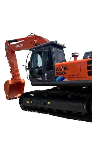 90% New ZAXIS/Hitachi 350 Crawler Excavator 20-ton Fuel-powered 225kW 2m Bucket 1 Year Warranty Excellent Condition Bosch