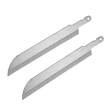 Stainless Steel Steak Knife Blade No Handle Wide Mouth Straight Blade Fine Tooth Adjustable Size Use
