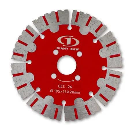 Industrial Diamond Slotting Blades 200mm Diameter 14 TPI CrN Coating Multipurpose Concrete Granite Marble Cutting Saw Blades