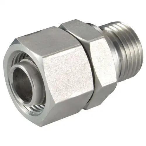 Stainless Steel BSPT Male Thread Locking Pneumatic Connector for Air Piping Pipe Fitting Drill Screw OEM Customizable