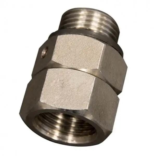 Stainless Steel BSPT Male Thread Locking Screw Pneumatic Connector for Air Piping Pipe Fitting