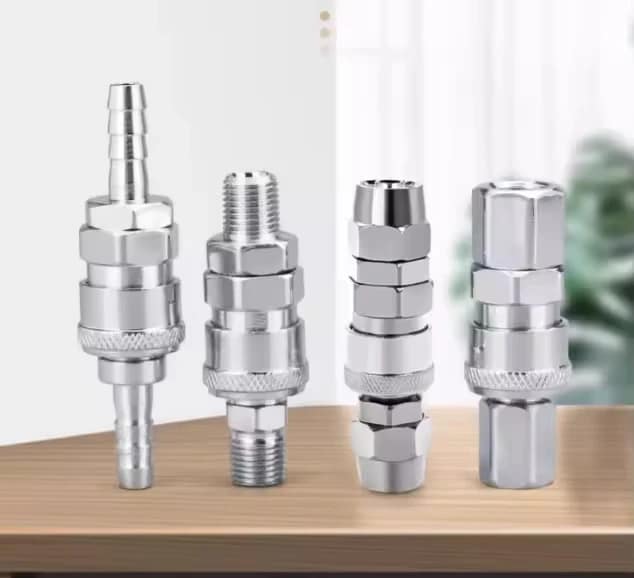 Self-locking Air Pump Male Female Pneumatic Tool Accessories of Type C Quick Connectors for Air Guns Air Compressors Drill Screw