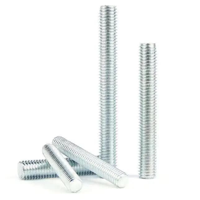 Galvanized Carbon Steel Metric Threaded Rods M4-M42 Fully Threaded Studs 1m/2m/3m Heavy-Duty Black Finish