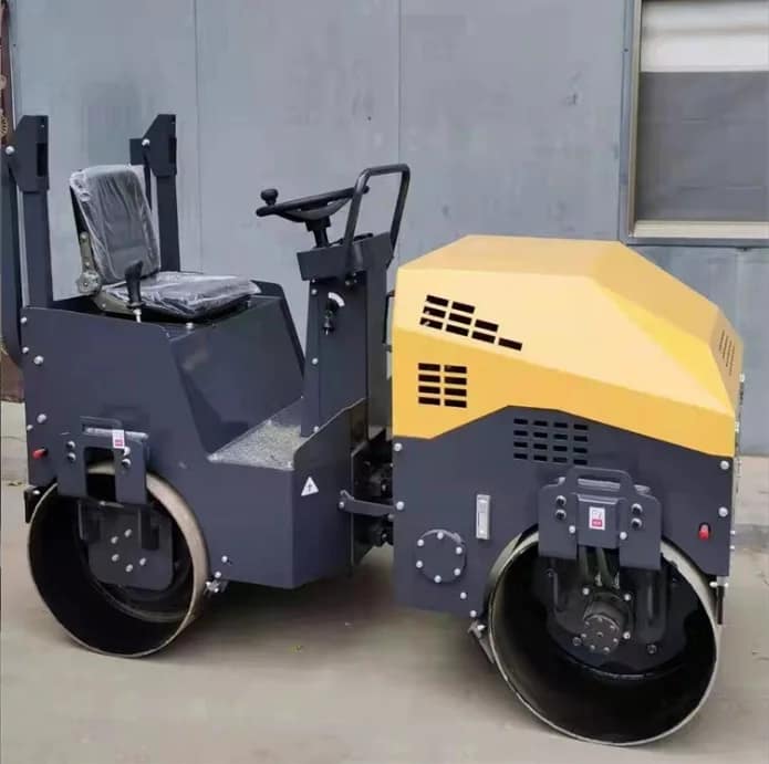 Small 1-ton and 2-ton Vibratory Roller Double Steel Wheel Hydraulic with Engine & Motor and Bearing