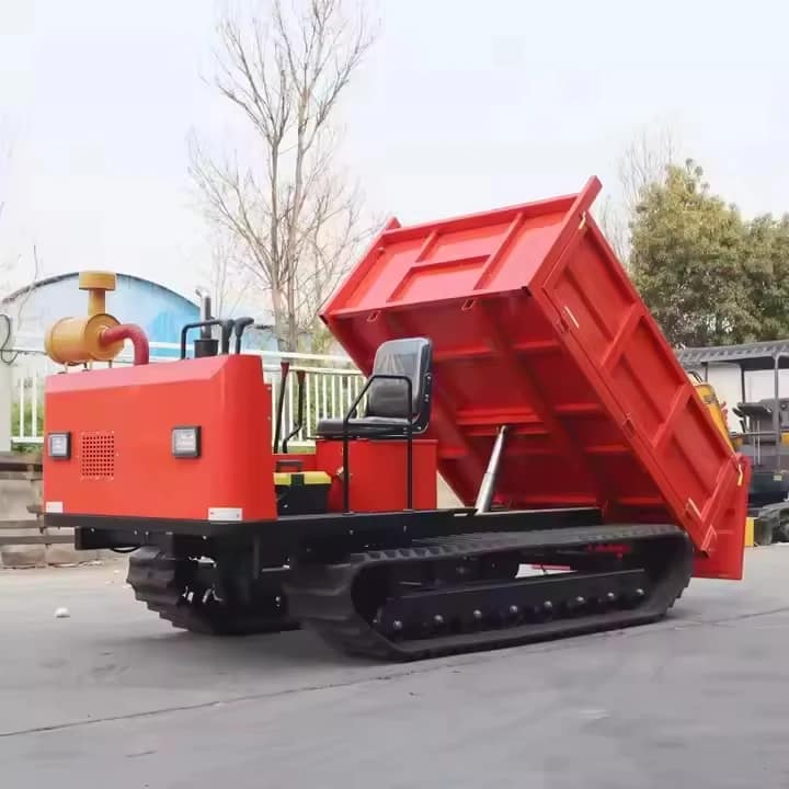 Electric Track Climbing Ivy Transport All-Terrain Mountain Material Handling Engineering Self-Dumping Hauler with Motor
