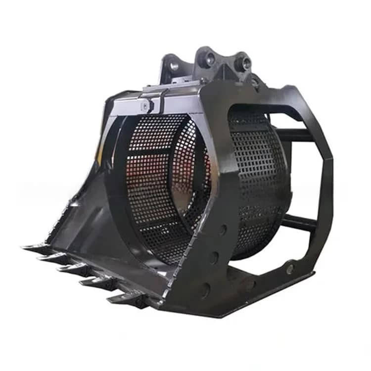 China Digger Screening Hopper with More Than 5-Year Warranty and No Suitable Excavator for River Sand Washing Gravel Separation