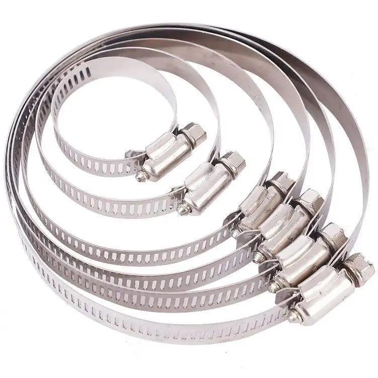 Adjustable Stainless Steel Metric Hose Clamps for Pipes