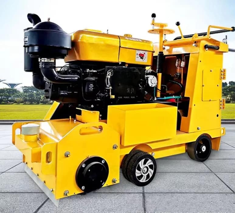 Hydraulic Small Hand-Pushed Road Asphalt Concrete Surface Raker Engine & Motor 18W 500kg Concrete Road Milling Machine