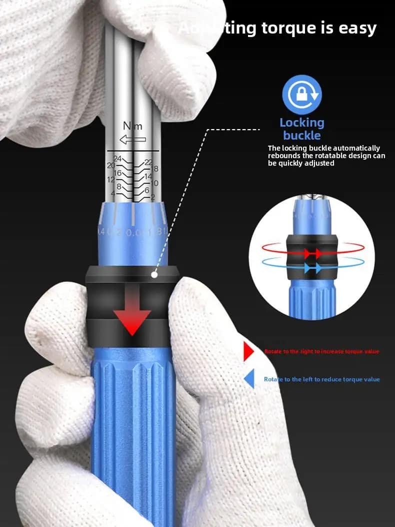 High Quality Magnetic Wrench Set 28-210 Nm Multi-Functional Manual Torque Wrench Tool Kit OEM Auto Repair Tool Box