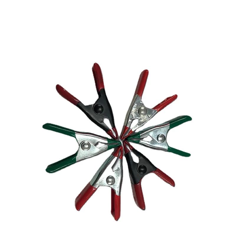 2-inch Galvanized Metal Plastic Mini Spring Clamp Heavy-duty DIY Carpentry A-frame Cross-border Hot-selling Daily Small Hardware