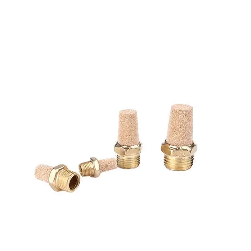 Conical Muffler Brass Powder Air Muffler for Drill Screw Factory Direct Shipment