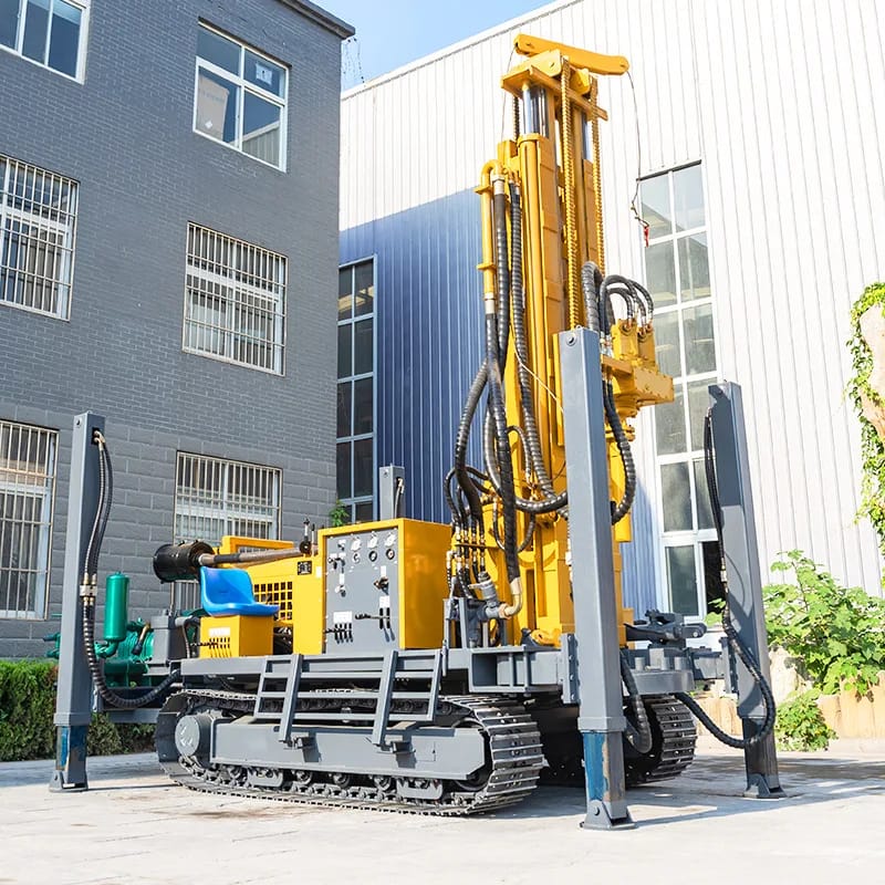 Used Power Type Large Crawler Water Well Drilling Rig 500 Meters Deep Medium-Deep Hole 100-300mm Drilling Diameter Flexible