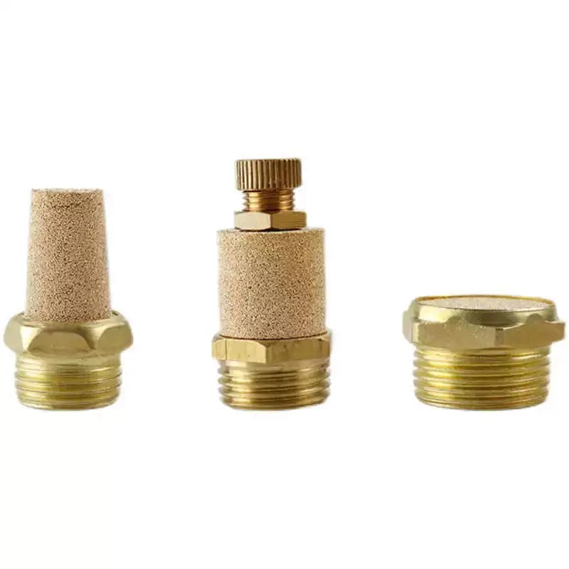 Conical Muffler for Drill Brass Powder Air Muffler Screw Product Type Factory Direct Shipment