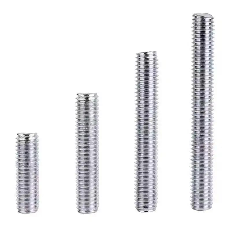 Metric Full-threaded Rods Stainless Steel 316 Carbon Steel Brass Studs and Bolts with Zinc Black Finishes Inch Measurement