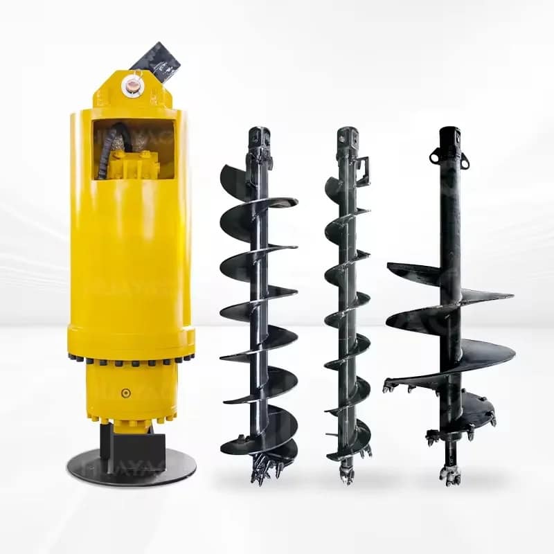 Excavator Power Head Hydraulic Spiral Drilling Rig Spiral Drill Rod Sand Bucket Spiral Boring Machine 1 Year Warranty Made China