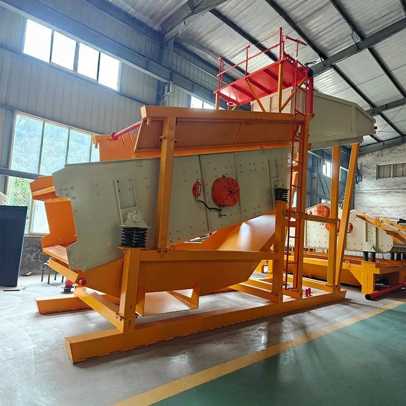 Vibrating Screen Gold Shaking Table Gold Panning Machine with Bearing Motor Gear for River Sand Stone Material Sand Screening