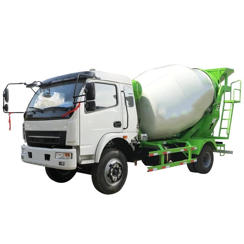 2-8 Cubic Meter Concrete Mixer Truck with Pump Engine Fully Automatic Short Turning Radius Small Size for Construction Site Use