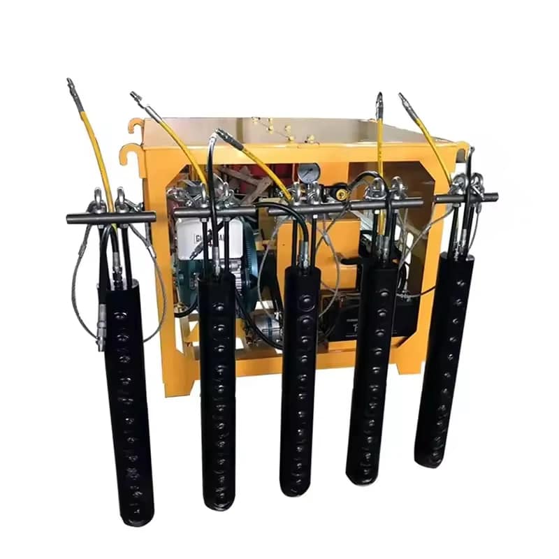 Small Hydraulic Rock Splitter Engine Mining Rod Static Blasting 1 Year Warranty Portable Manufacturer Direct Supply
