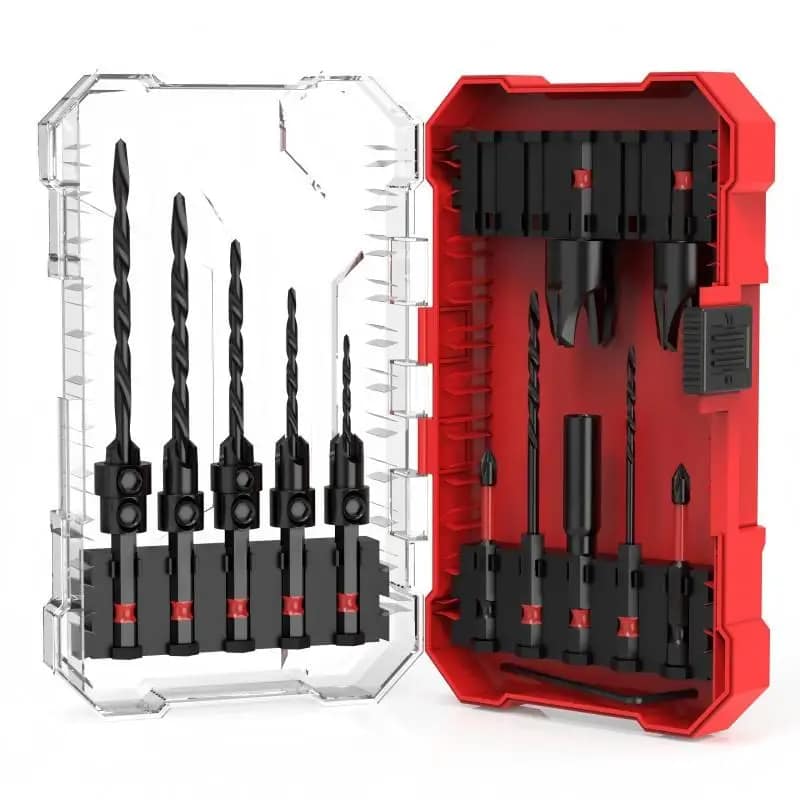 Cross-border Woodworking Tool Set Including Countersink Drill Wood Plug Drill Twist Drill Set China Wood Drilling