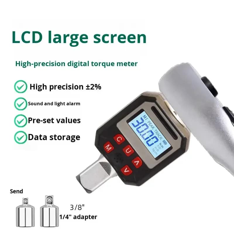 Digital Electronic High-Precision Chrome-Vanadium Steel Torque Tester Industrial DIY Grade OEM Kilogram Wrench Testing Equipment
