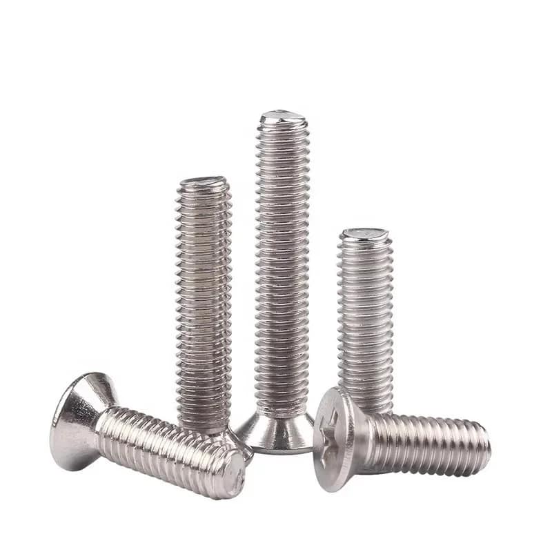 500H Passivated Salt Spray Countersunk Head Screws & Extended Bolts M3-M8 Metric Grade 4.8 Thread Type None