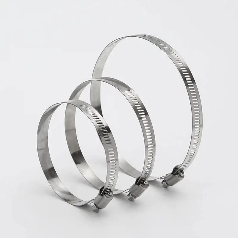 Adjustable Stainless Steel Metric Hose Clamps for Pipes (Collar Type)