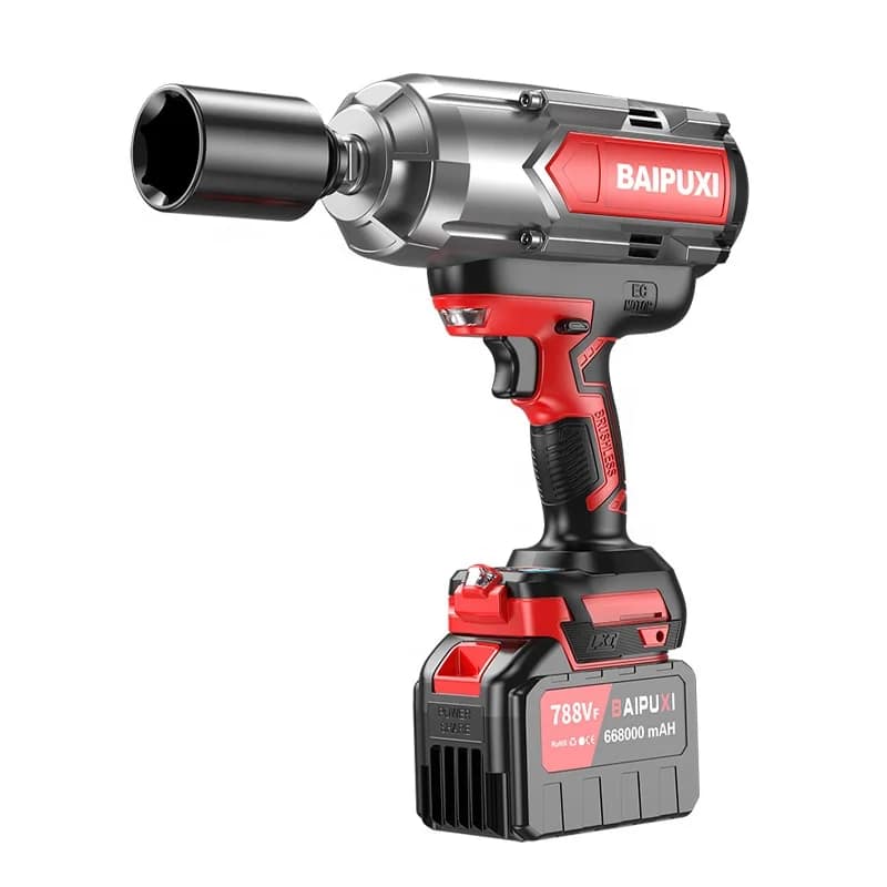 High Torque 21V Rechargeable Lithium Battery 66800mAh Impact Wrench 1200 Nm Max Torque Auto Repair