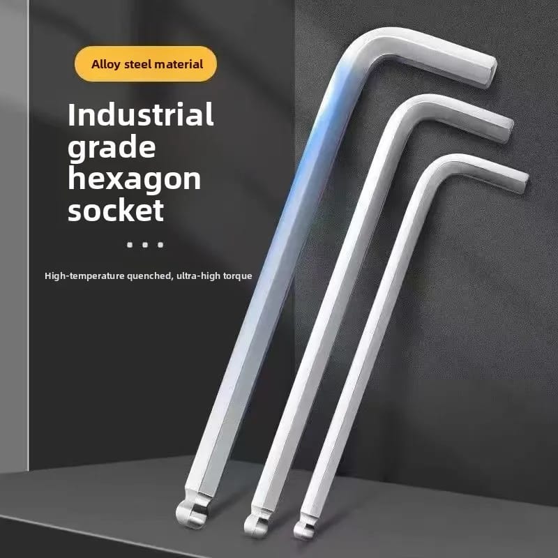 Factory Wholesale Ball Head Extended L-Shaped Single Hexagon Wrench 1.5-19