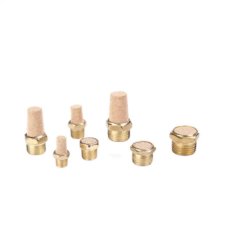 High Quality Adjustable Brass Silencer for Industrial Pneumatic Systems (Drill Use) OEM Customizable Control Air Flow Wholesale