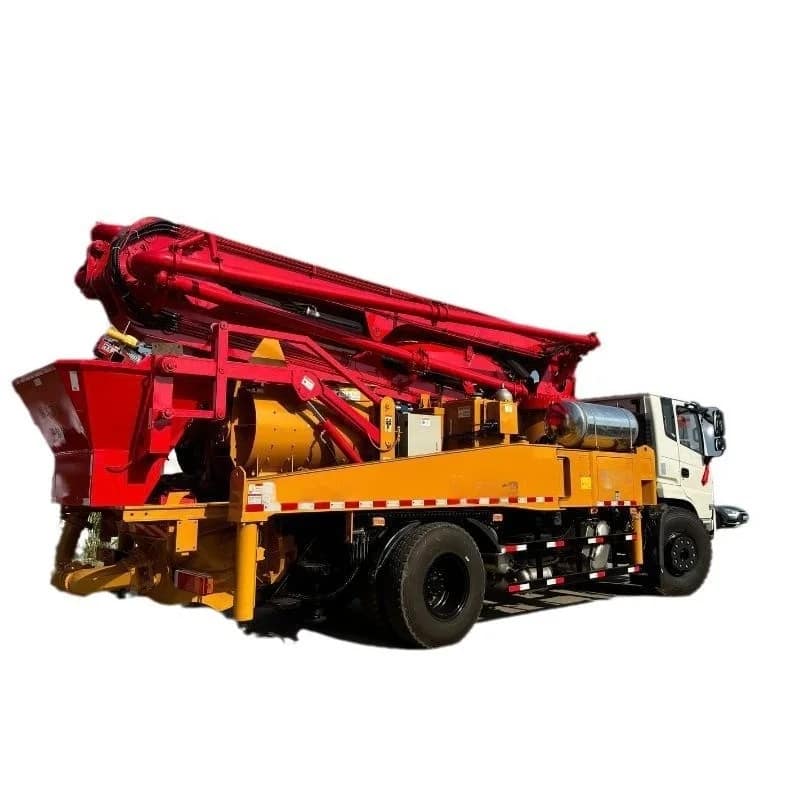 Rural Pump Truck Small Sky Pump Mixer 33m Vertical/22m Horizontal Concrete Pump Truck Engine Motor 22M/H Productivity 1 Year