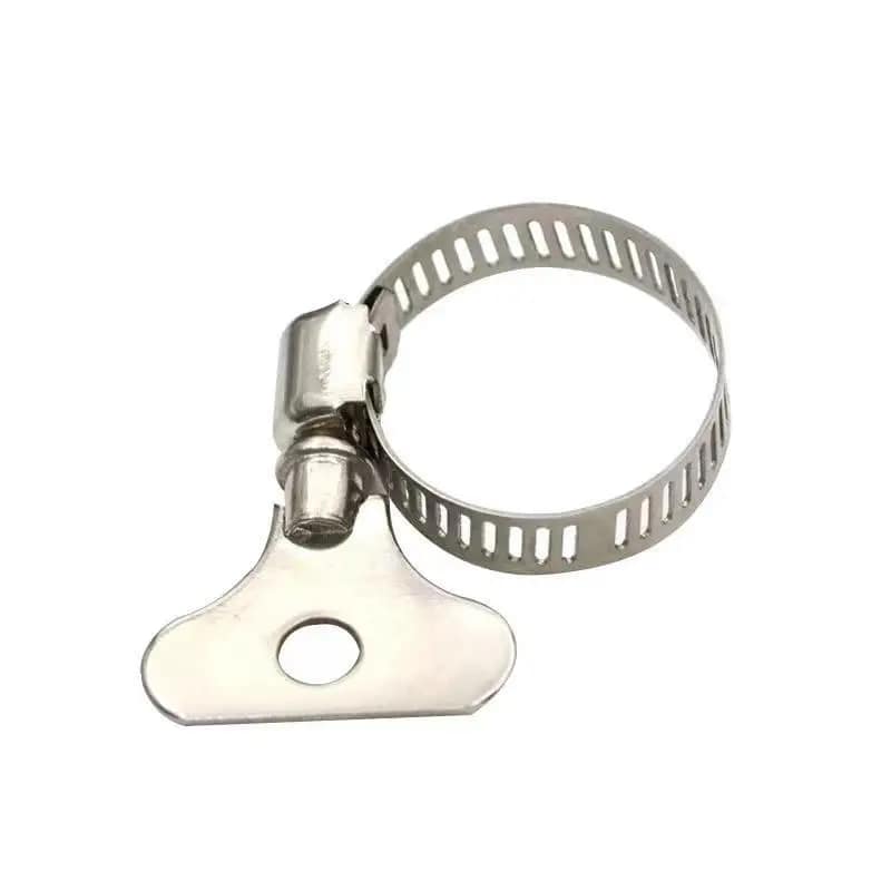 Wholesale Adjustable Butterfly Hose Clamps with Key Plastic Handle Zinc-Plated Stainless Steel Metric Pipe Clamp Manufacturer