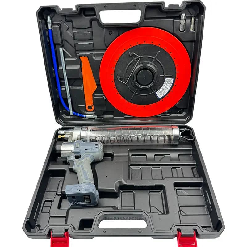 Cordless Brushless Electric Grease Gun 304 Stainless Steel Hard Case OEM Powered Rechargeable Lithium Battery 900cc High
