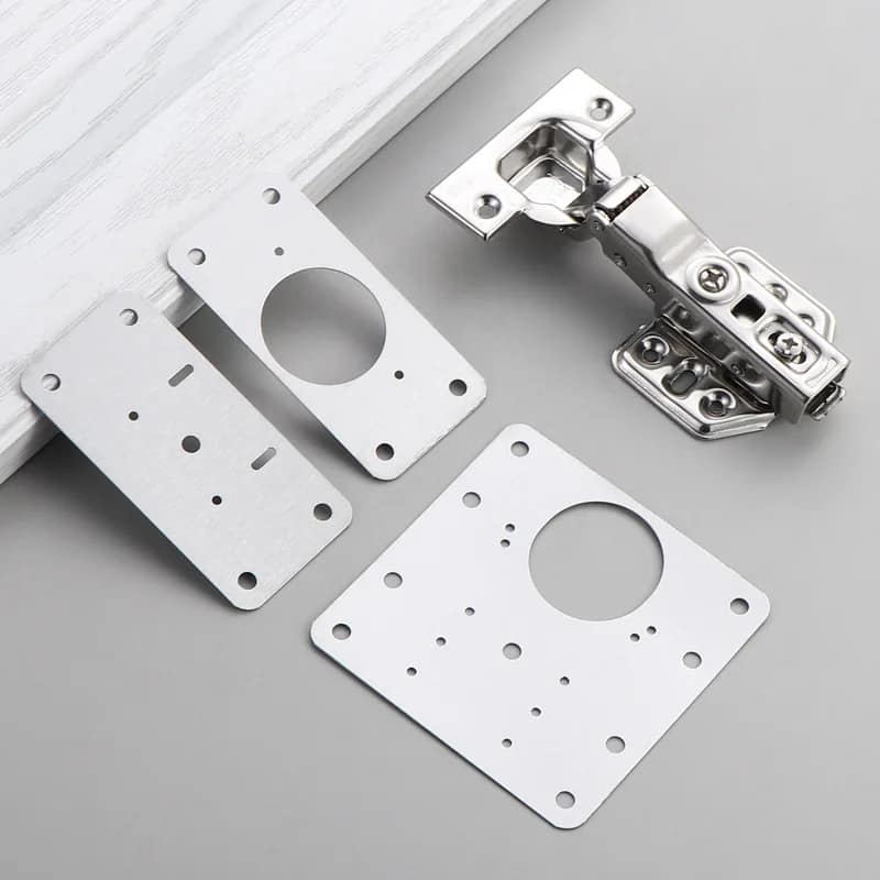 Stainless Steel Cabinet Door & Wardrobe Hinge Repair Tool with Installation Plate Pad Model 123