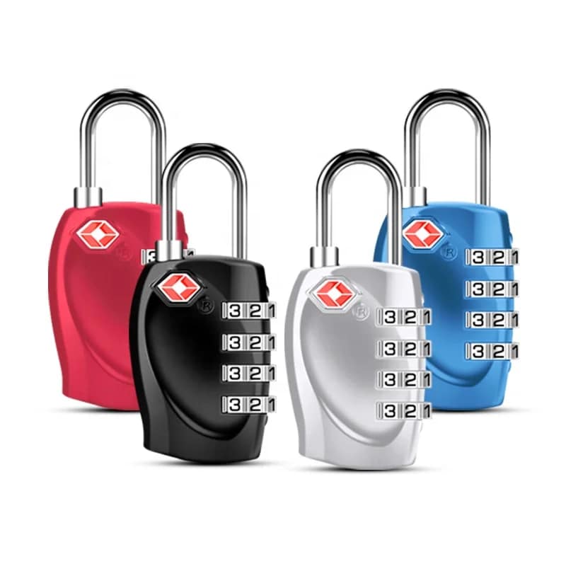 TSA Customs Password Padlock TSA330 Certified 4-Digit Alloy Cross-Border Wholesale Customized Manufacturer