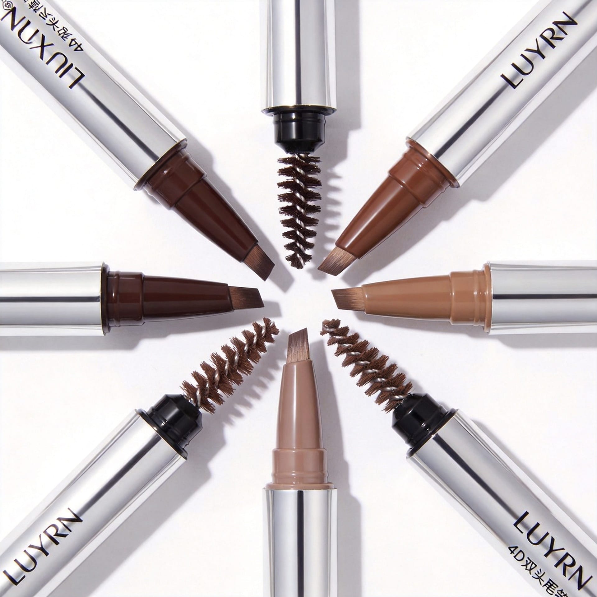 LUYRN Dual-Ended Fork Brow Pen 9714 - Wholesale
